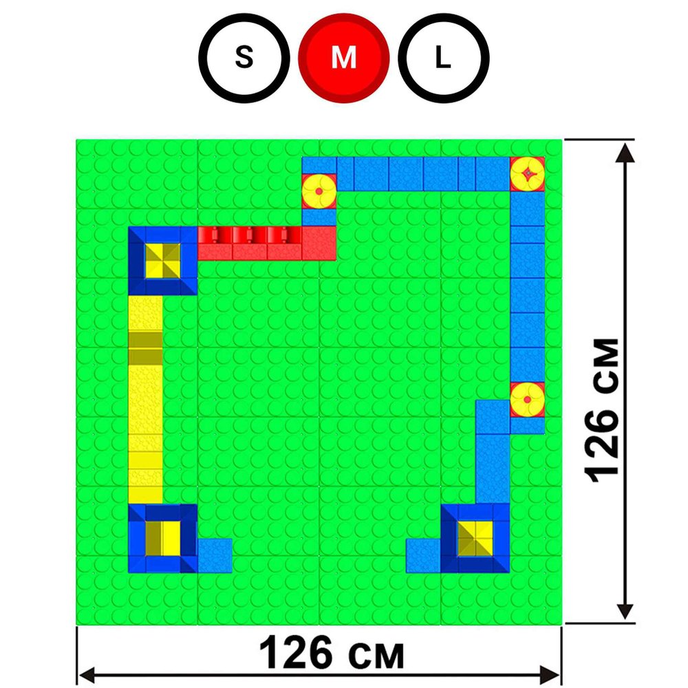 Набор GigaBloks 7,5: Крепость на платформе