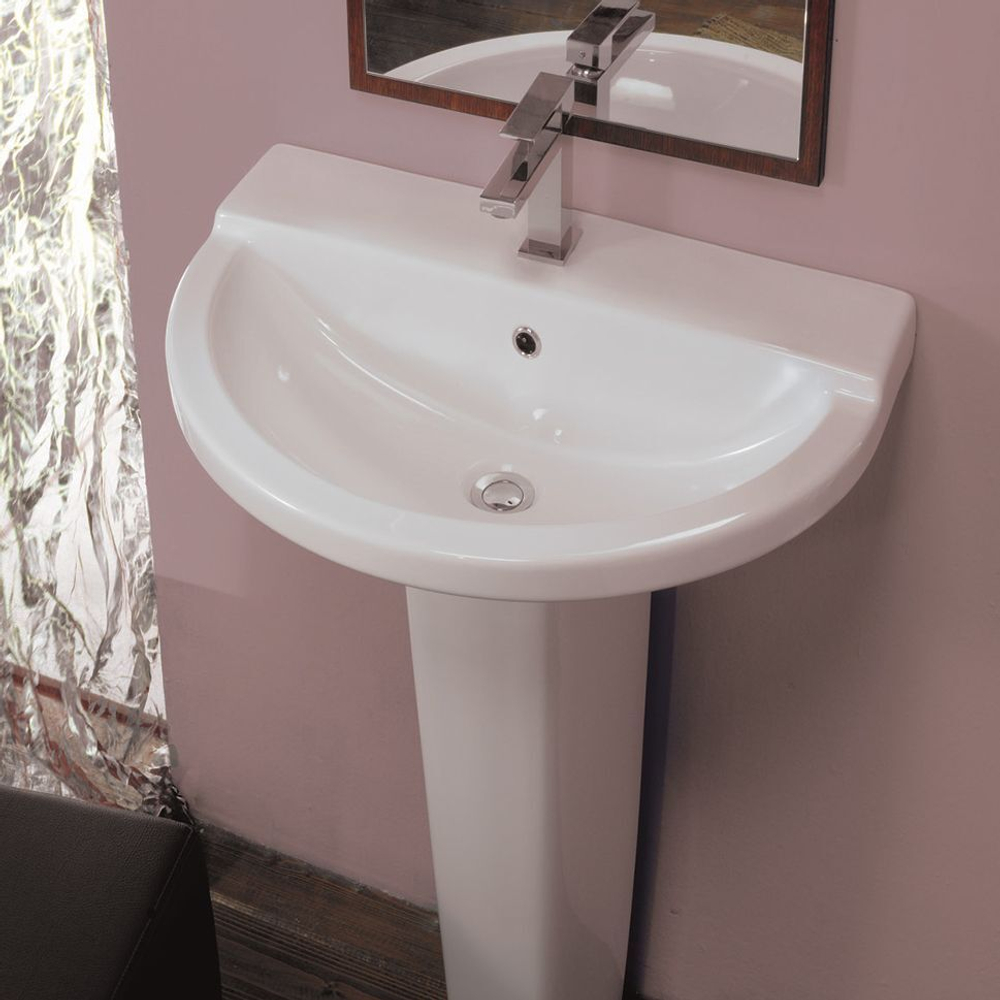 Раковина с пьедесталом AXA One 70 см, белая 1303001-1304001