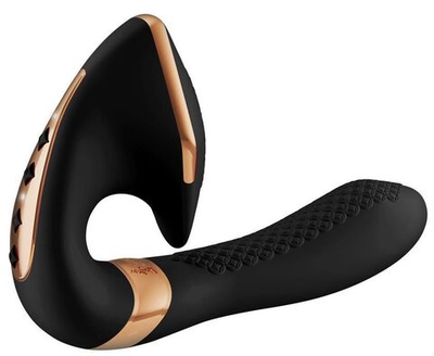 Черный вибростимулятор SOYO - 17 см. (Цвет: черный)