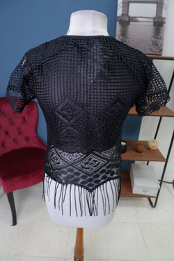 Топ с бахромой 44 размер