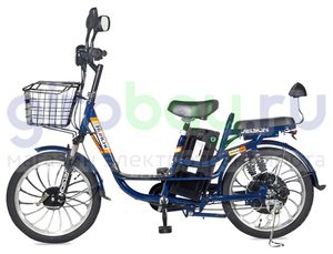 Электровелосипед Jetson Huachi V20 (48V/12Ah) (Темно-синий)