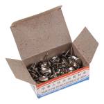 Кнопки канцелярские 10мм 100шт в картонной коробке