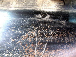 Юбка заднего бампера Kia Rio 3 (QB)  Б/У Оригинал 866124y000