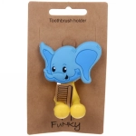 Держатель для зубной щетки на присоске «Слоник» 5*3,5*7см