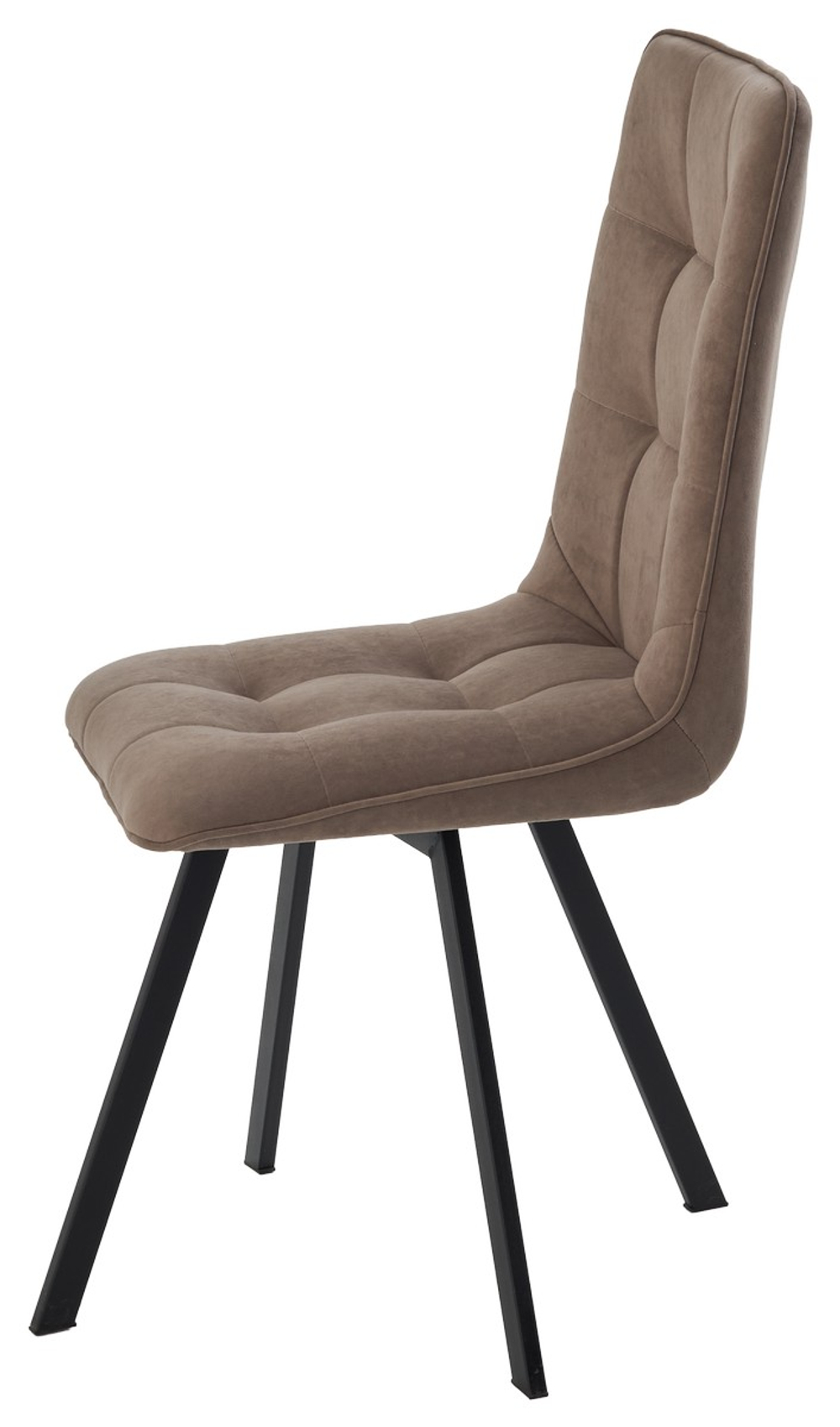 Стул ДАРЛИНГ 360 град. поворот. B5 Капучино, велюр / черный каркас, М-City