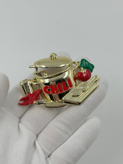 Брошь Кастрюля чили Danecraft