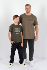 Фуфайка (футболка) для мальчика Кэш-2 Виотекс ХАКИ