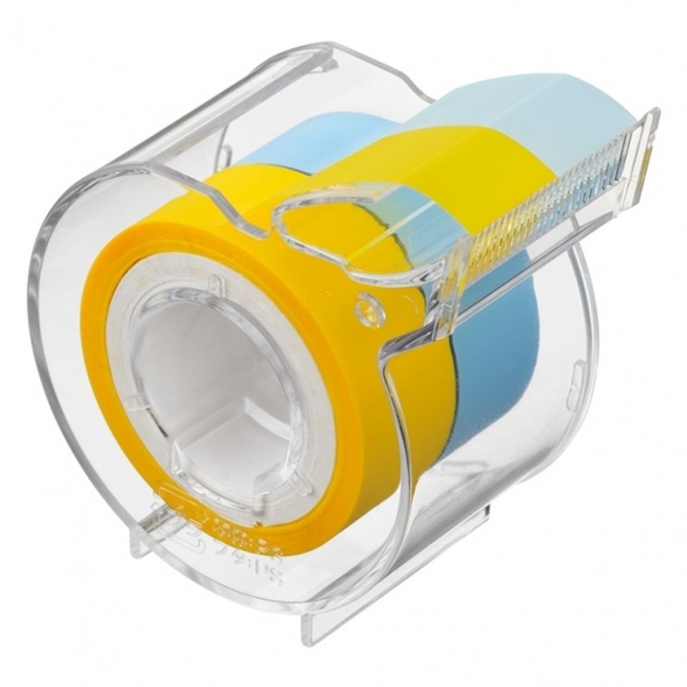 Диспенсер Yamato Memoc Roll Tape Film Type 15 мм - Yellow/Pearl Blue