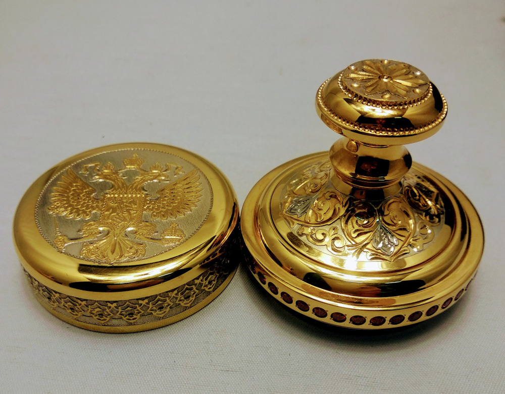 Печать "Гербовая" с фианитами