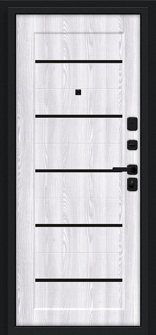 Борн/SBlack Букле черное/Riviera Ice 205*96 левое