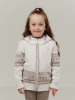 Кофта вязаная на молнии с капюшоном