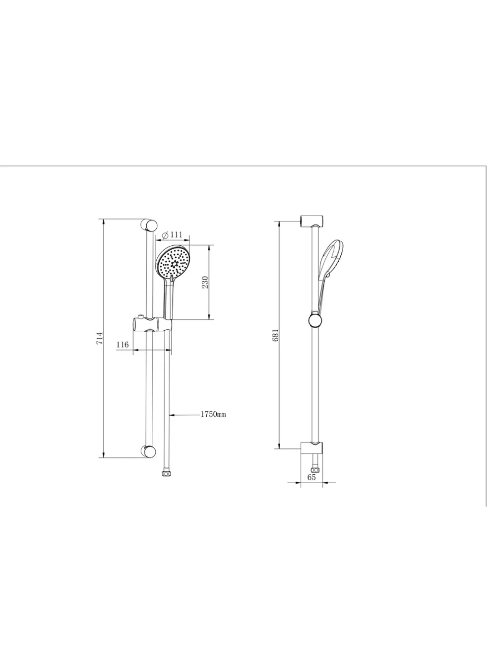 Комплект смесителей для ванны и душевой гарнитур CULTO ORIGIN