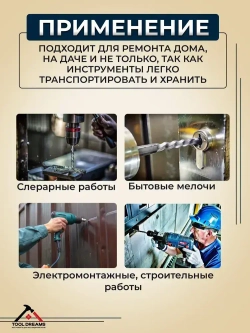 Набор сверл по металлу с титановым покрытием, 15 шт