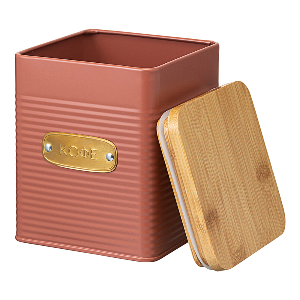 Банка для хранения кофе irmel, 1,7 л, терракота