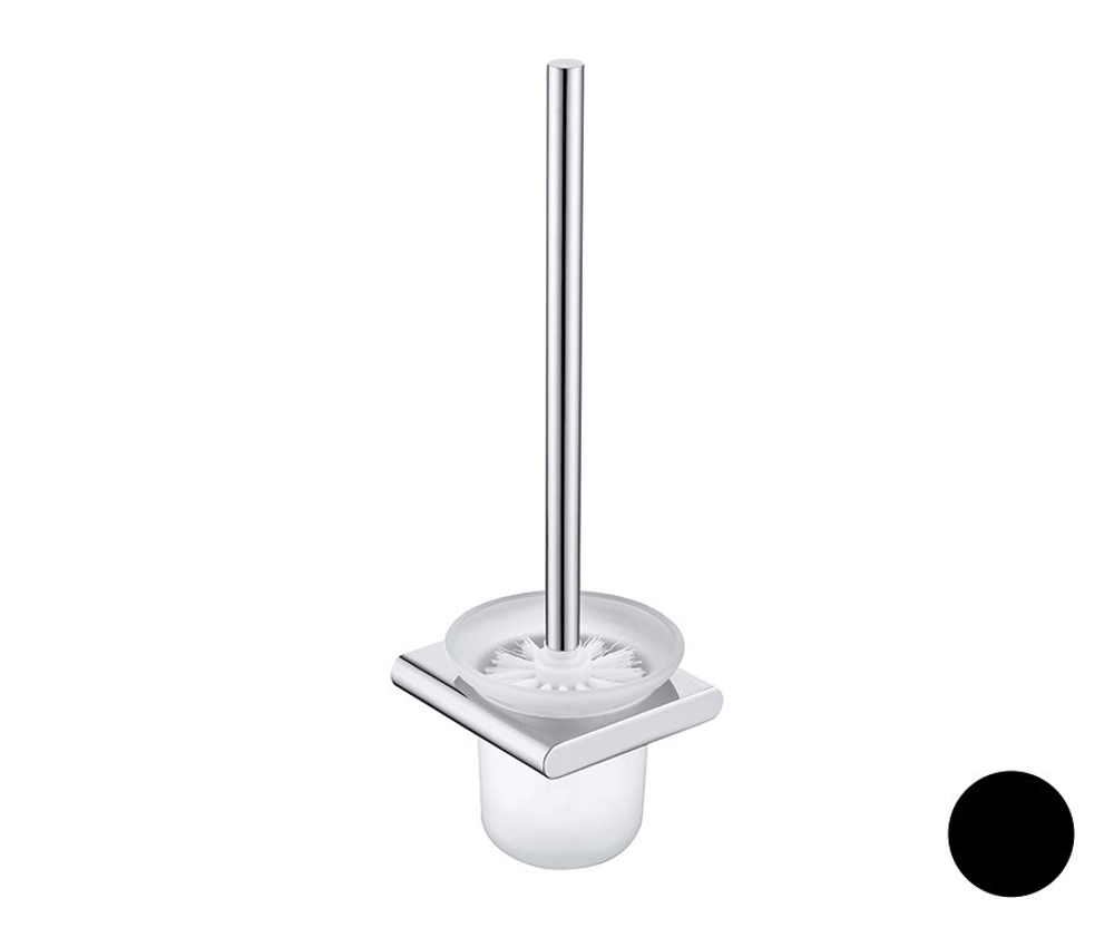NOKEN CONCEPT Ершик для туалет подвесной, матовое стекло/черный