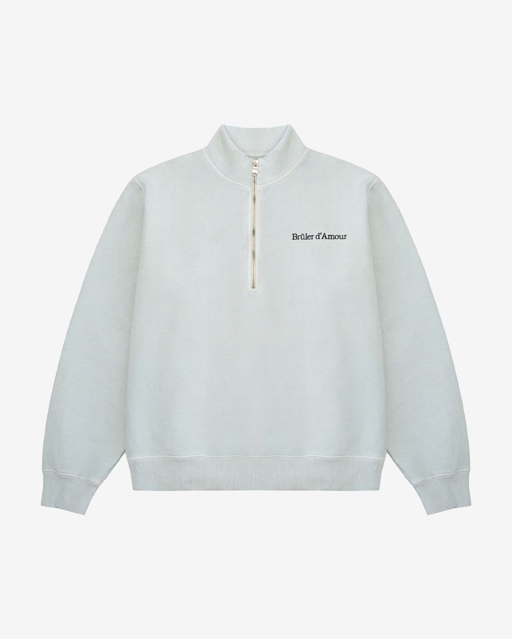 Толстовка Bruler d'Amour Garment Dyed Half-Zip Department of Love голубая