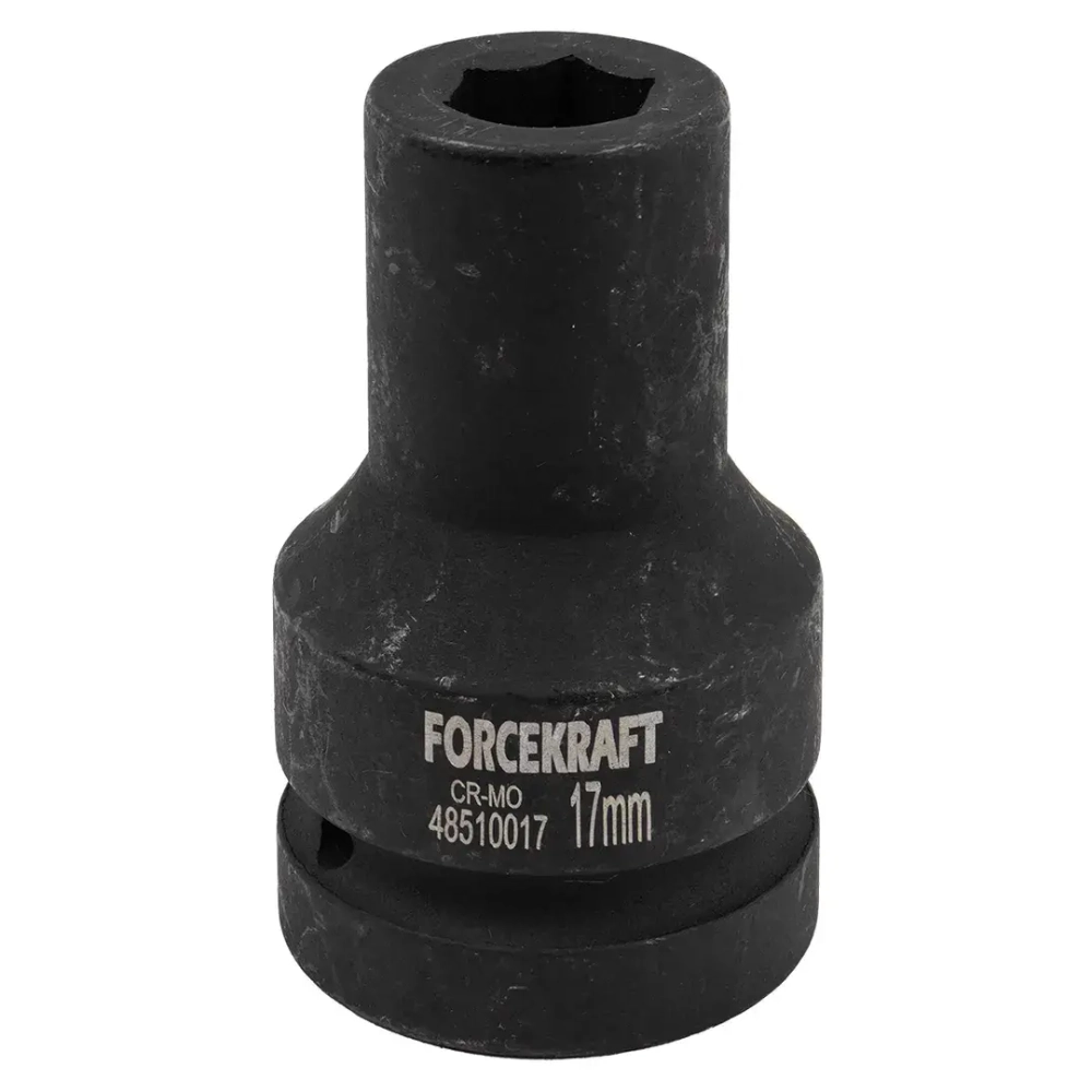 Головка ударная глубокая 1'', 17мм (6гр.) FORCEKRAFT FK-48510017