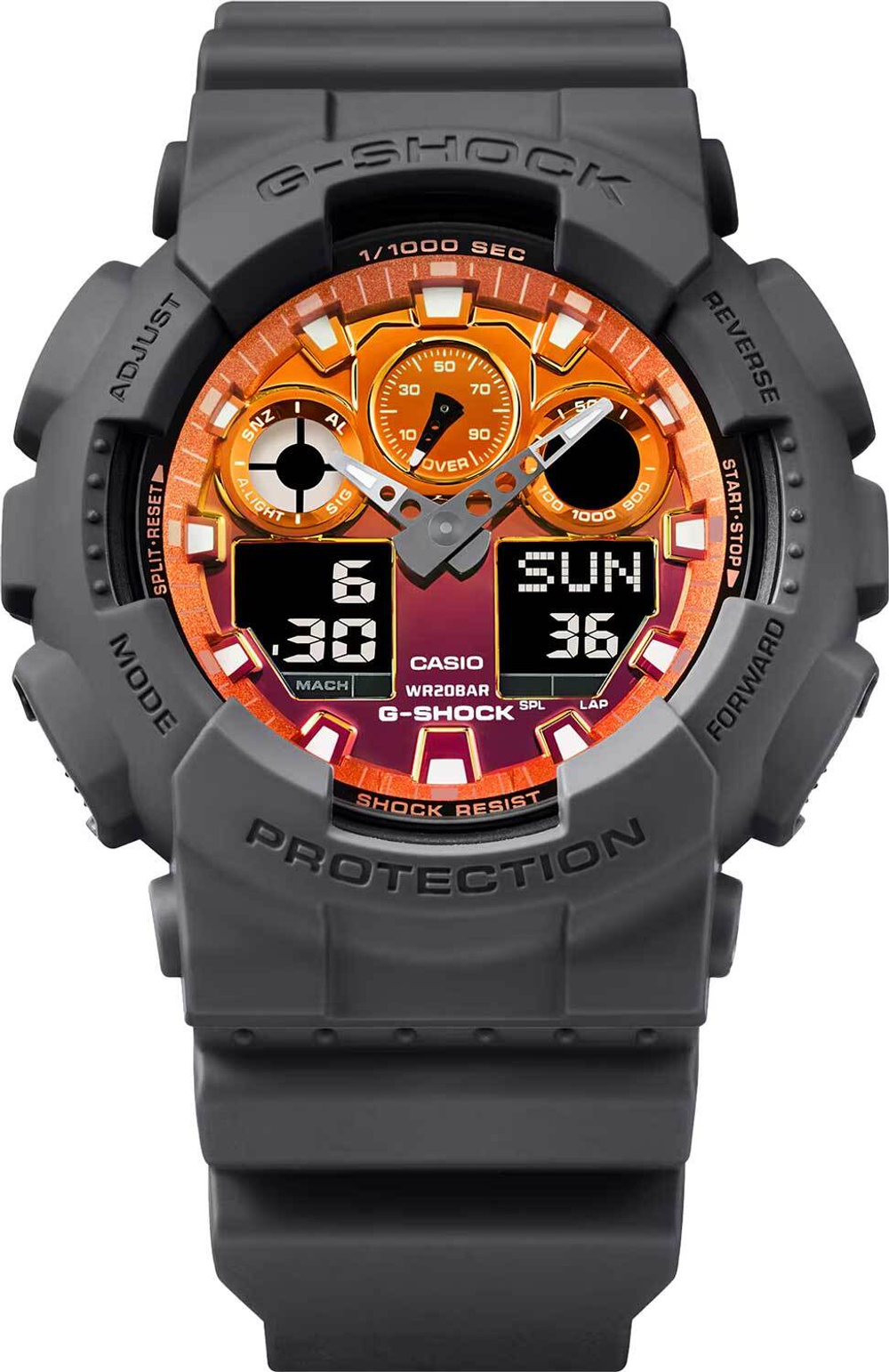 Мужские наручные часы Casio G-Shock GA-100FL-8A