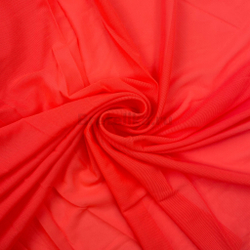 Сетка эластичная оранжевый неон однотонная, цв. 805