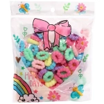 Резинки для волос 100шт «МИНДАЛЬ», цвет нежный микс, d-2см