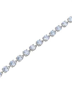 Колье крупные цирконии, серебро