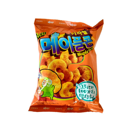 Кукуруза в карамели «CORN CARAMEL MAPLE» с кленовым сиропом 74г тм CROWN