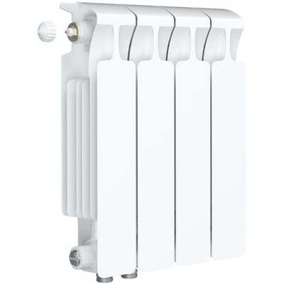 Радиатор биметаллический Rifar Monolit 350 Ventil 4 секции нижнее левое подключение