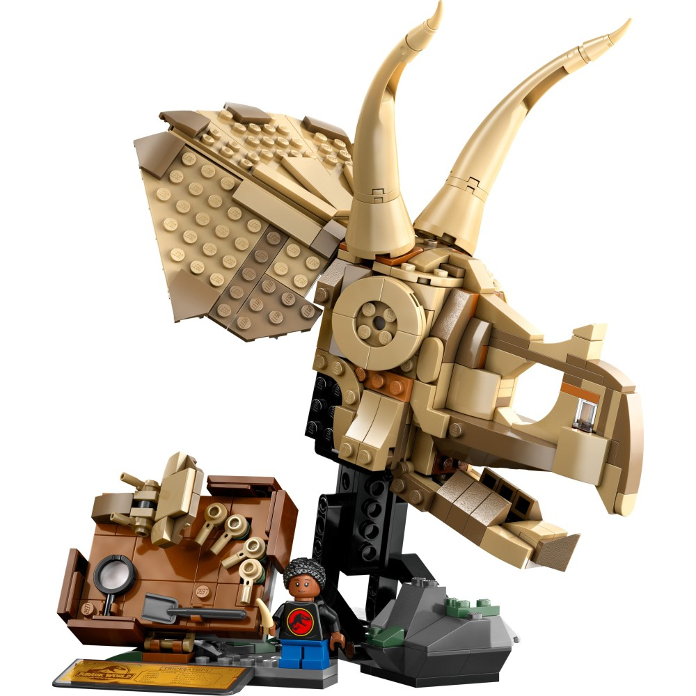 LEGO Jurassic World - Скелеты динозавров: череп трехрогого динозавра 76969