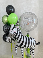 Набор шаров "Зелень и зебра" Дизайн № 3