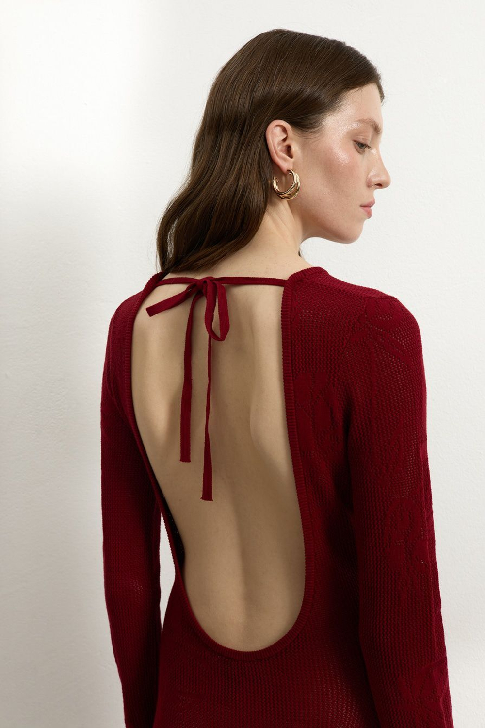 Платье из 100% хлопка Amore V Red Vine