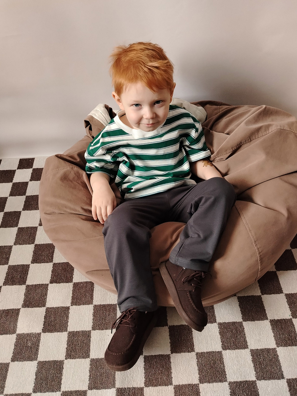 Футболка оверсайз Mjölk Green Stripes