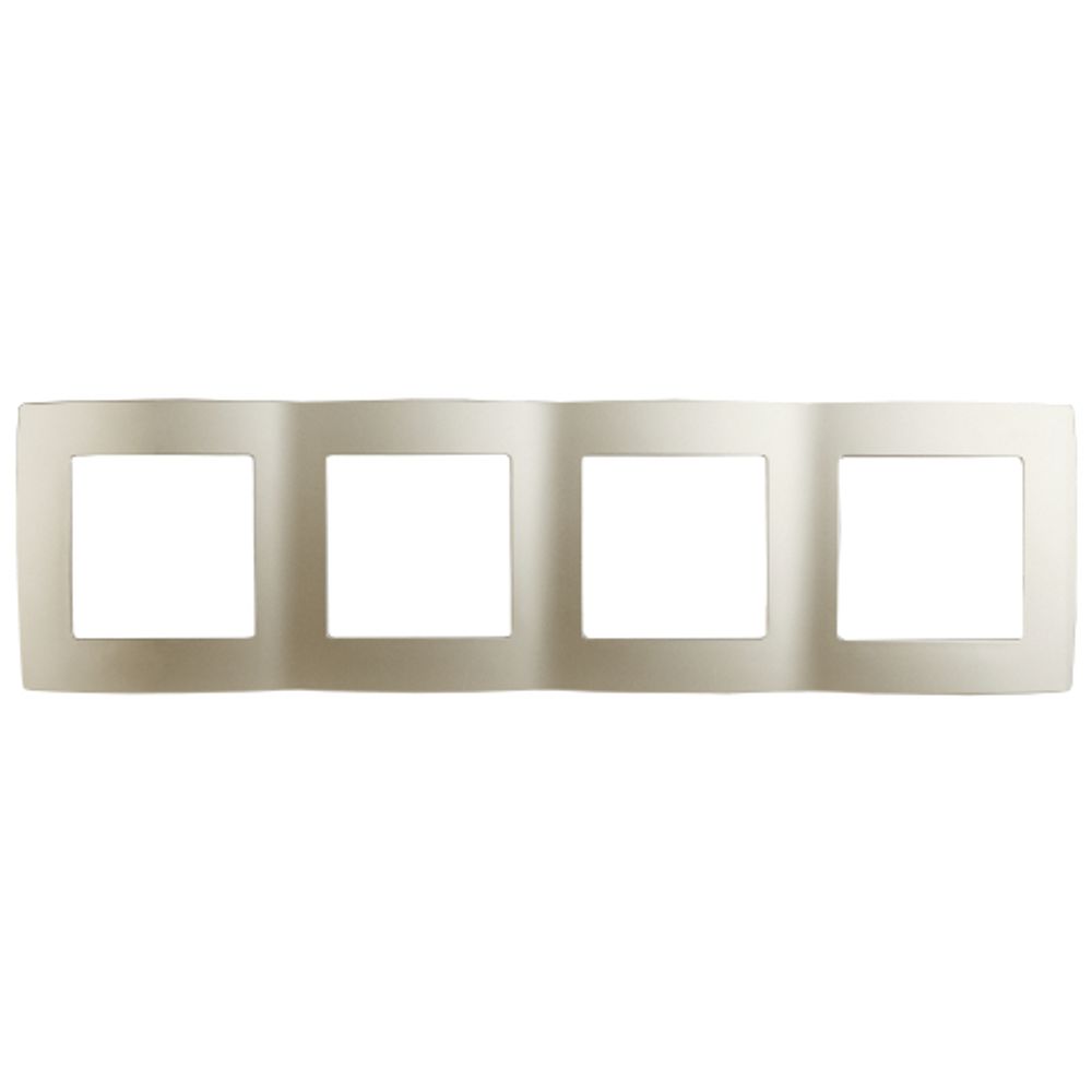 12-5004-04 ЭРА Рамка на 4 поста, Эра12, шампань | Эра 12 Шампань