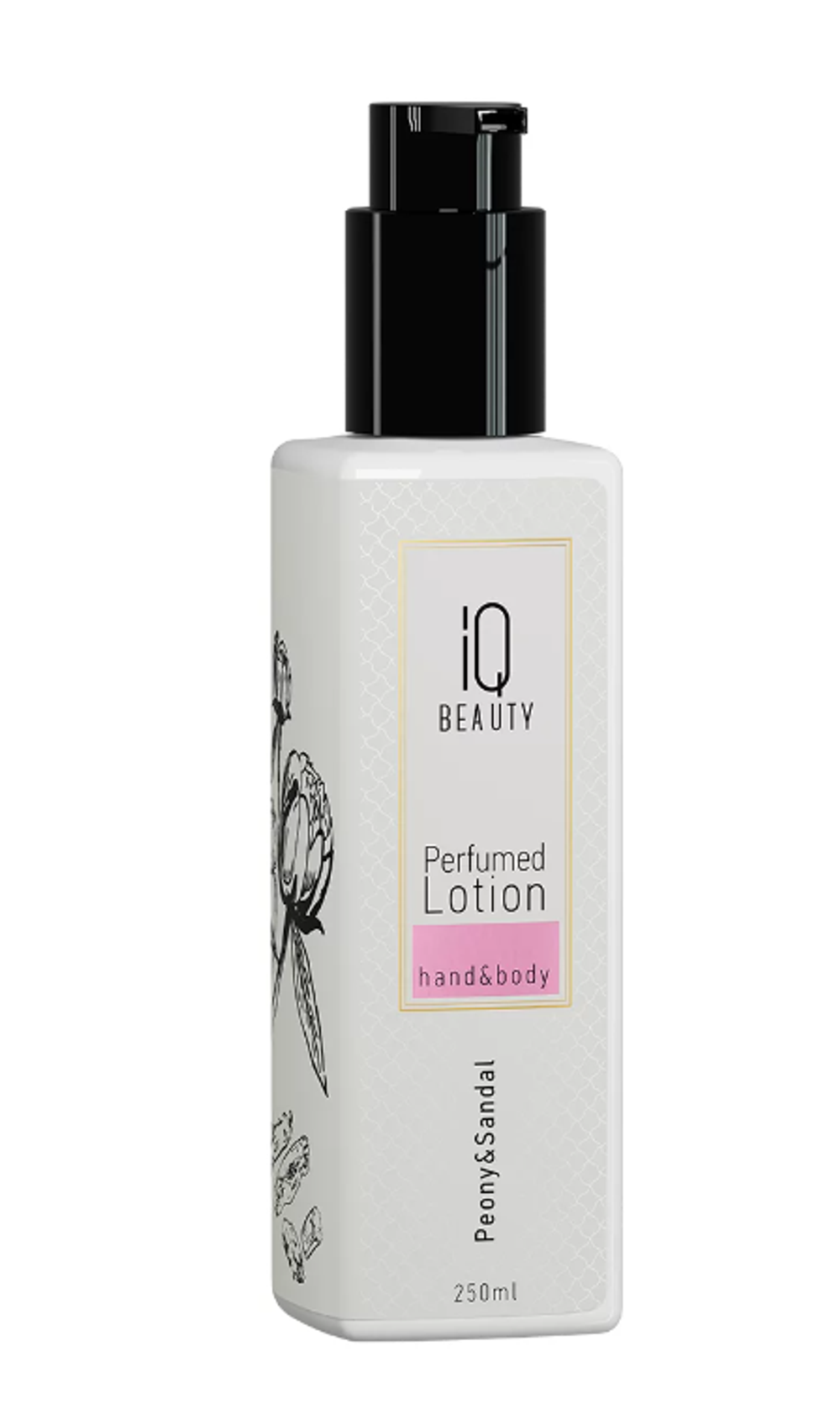 IQ Beauty Perfumed Lotion Peony&Sandal Парфюмированный лосьон для рук и тела Пион и сандал, 250мл3