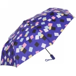 Зонт женский полуавтомат «Ultramarine - Геометрия», микс 6 цветов, 8 спиц, d-100см, длина в слож. виде 68см