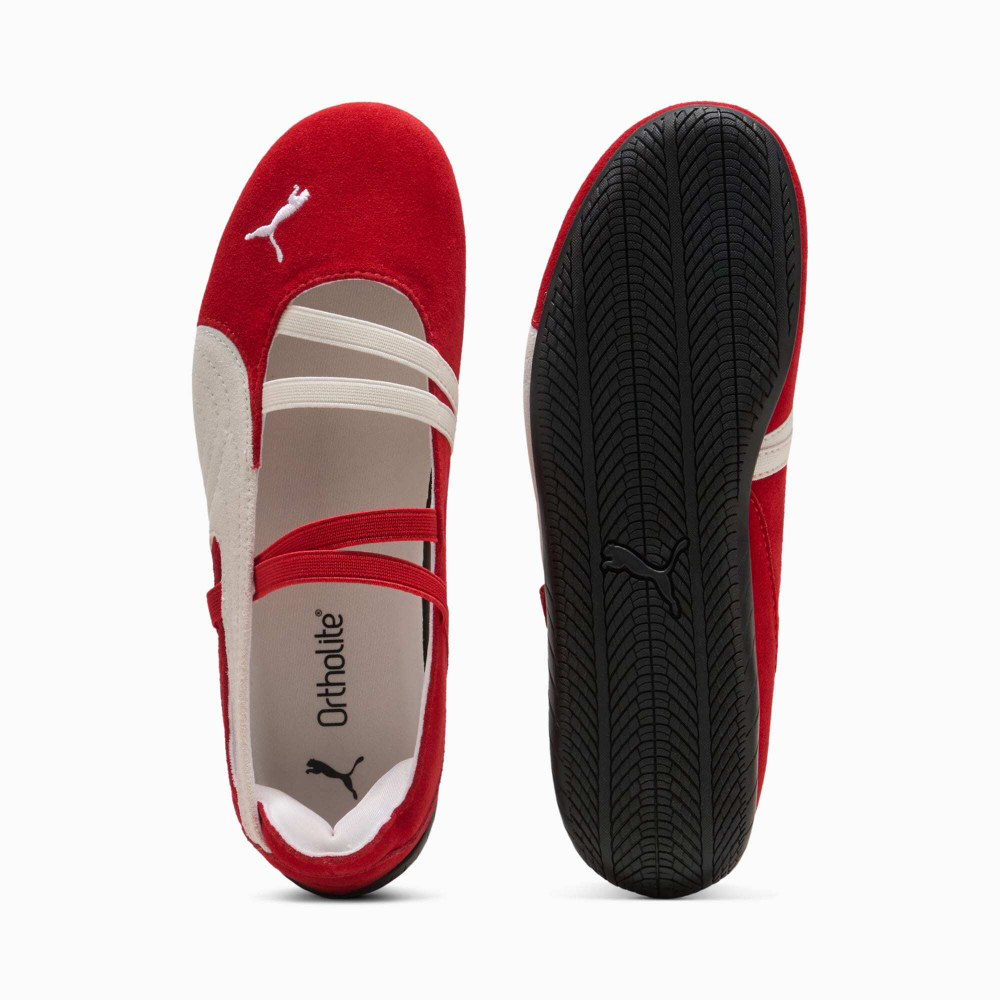 PUMA Женские кроссовки-балетки Speedcat Suede, красный