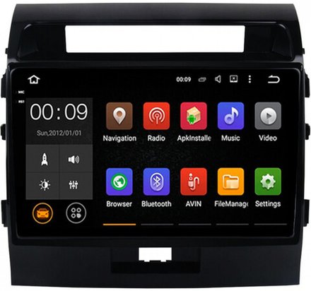 Магнитола для Toyota Land Cruiser 200 2007-2015 (экран климата внизу) - AIROC 2K RX-1111 Android 13, QLed+2K, ТОП процессор, 8/128, CarPlay, SIM-слот