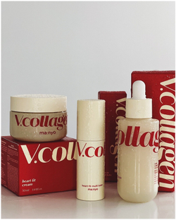Укрепляющая ампула на основе растительного коллагена Manyo VCollagen Heart Fit Ampoule 50мл