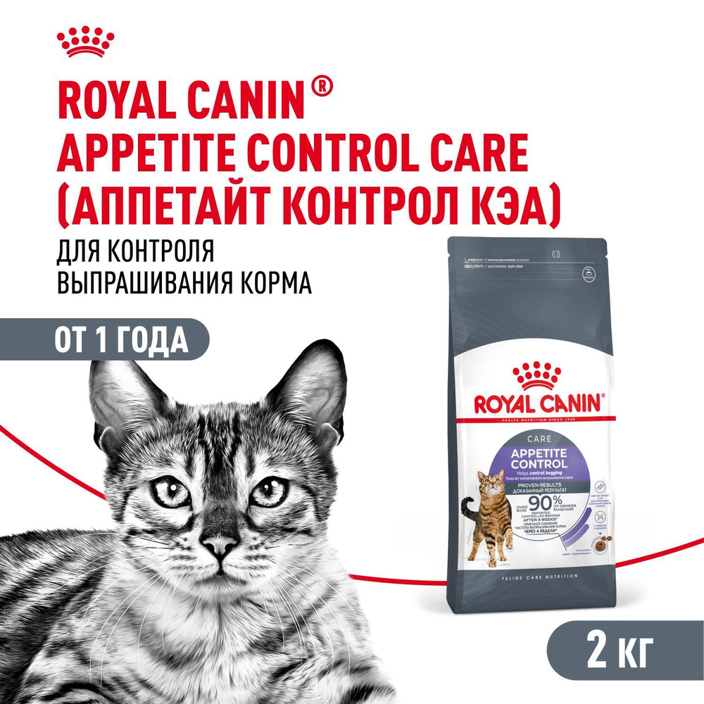 Royal Canin Appetite Control Care Корм сухой для взрослых кошек для контроля выпрашивания корма 2 кг