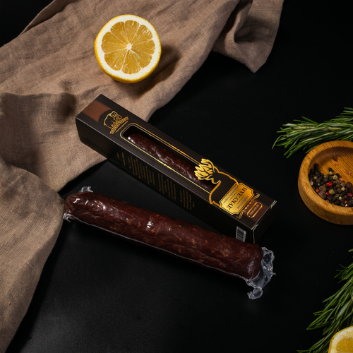 Колбаса сыровяленая премиум "Дукулан" из оленины, в/у