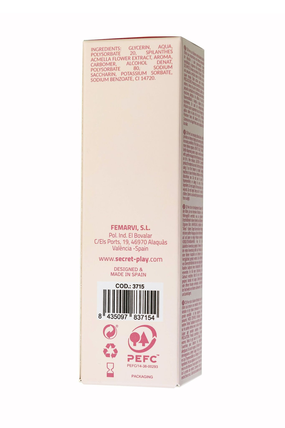 Стимулирующий бальзам для клитора Clit Pwr с ароматом клубники