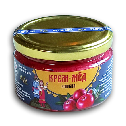 Крем-мёд "Клюква" 300г