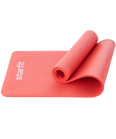 Коврик для йоги и фитнеса Starfit FM-301, NBR, 183x61x1,5 см, коралловый