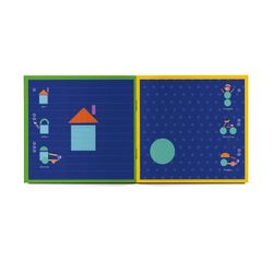 Альбомная книжка с наклейками. 100 веселых наклеек: Веселый конструктор