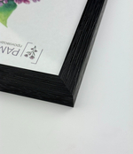 Фоторамка пластиковая 30х40 см, черная, фактура дерево, арт. 3040.628058