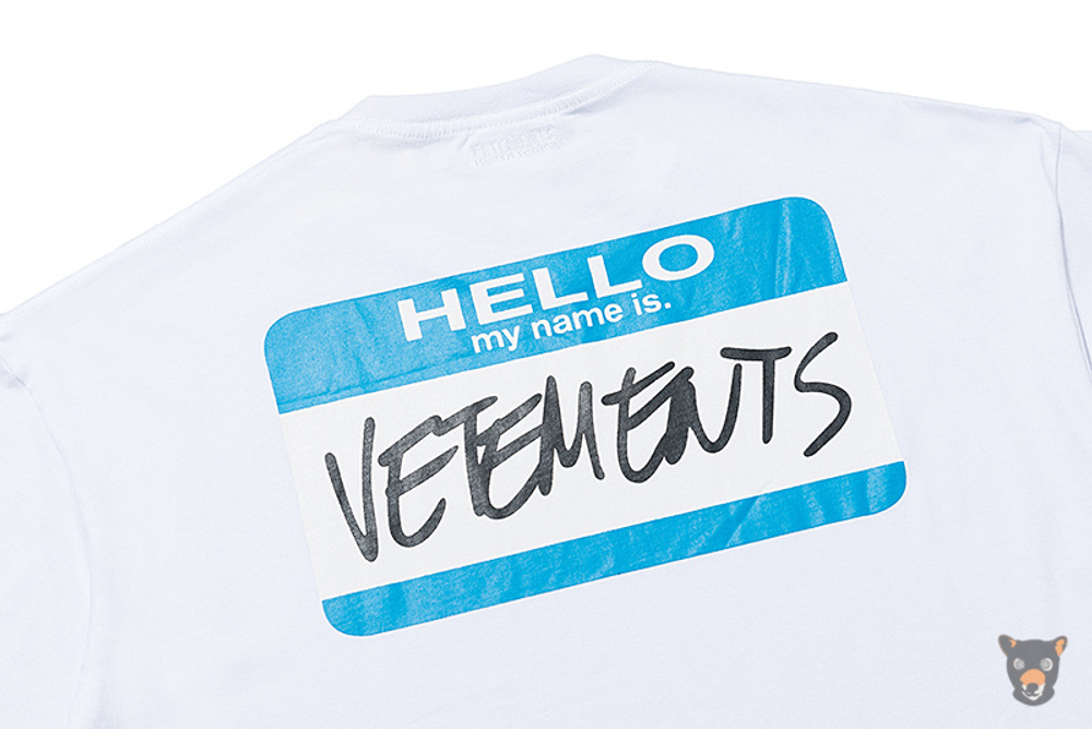Футболка Vetements "My Name Is Vetements"