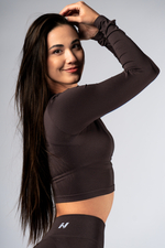 Рашгард Seamless Long-Sleeve Top POWER 892 DARK BROWN