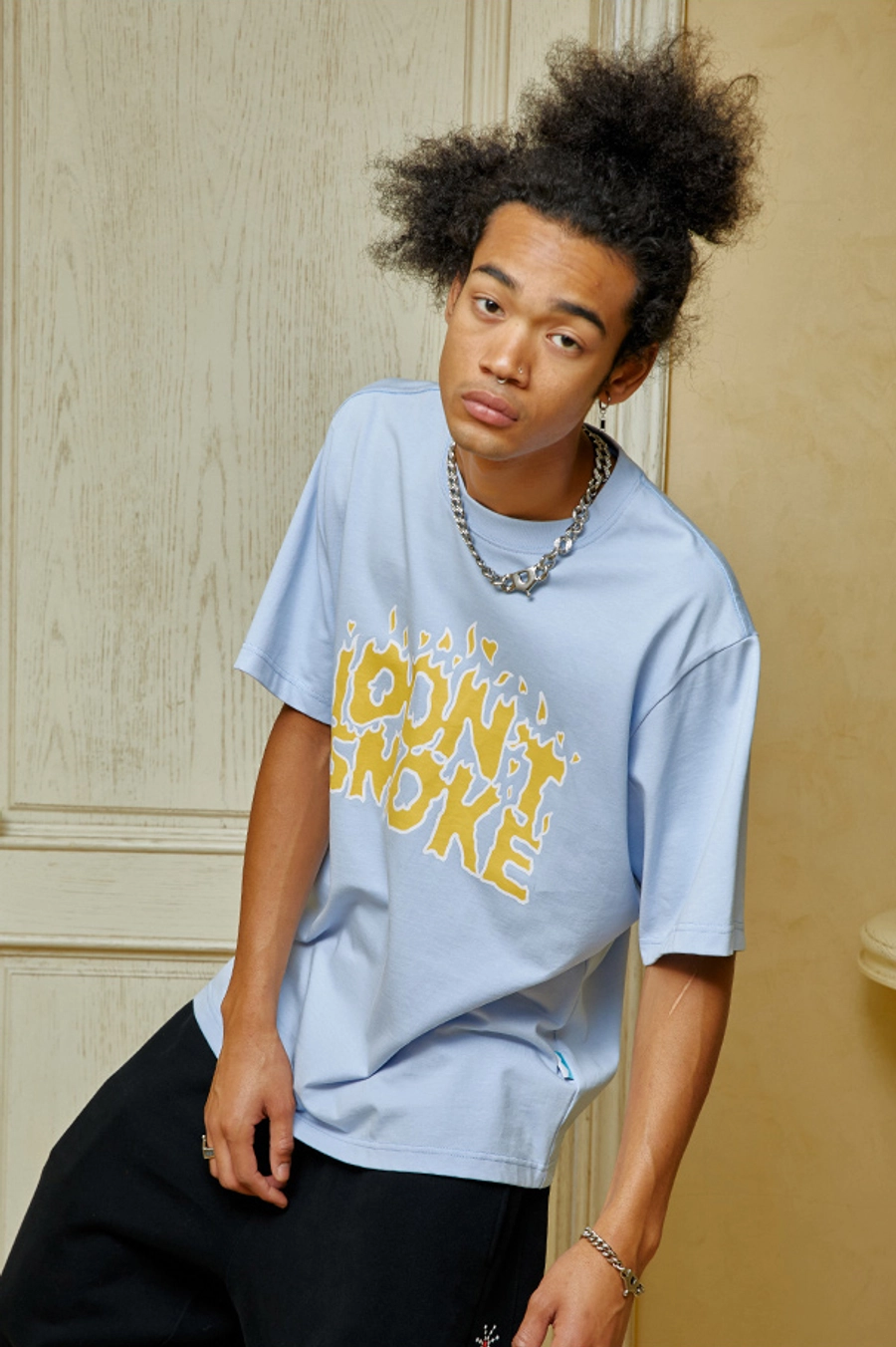 Футболка DONSMOKE "Flame Logo" Oversized Tee