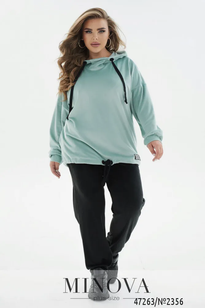 Костюм 2356-мята-черный Minova