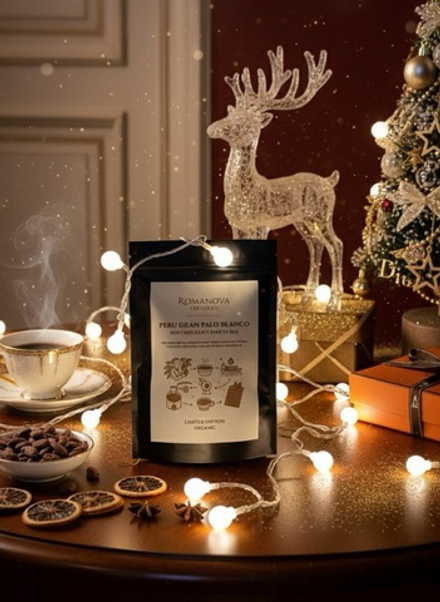 100% горький шоколад Перу гран пало Бланко в стружке