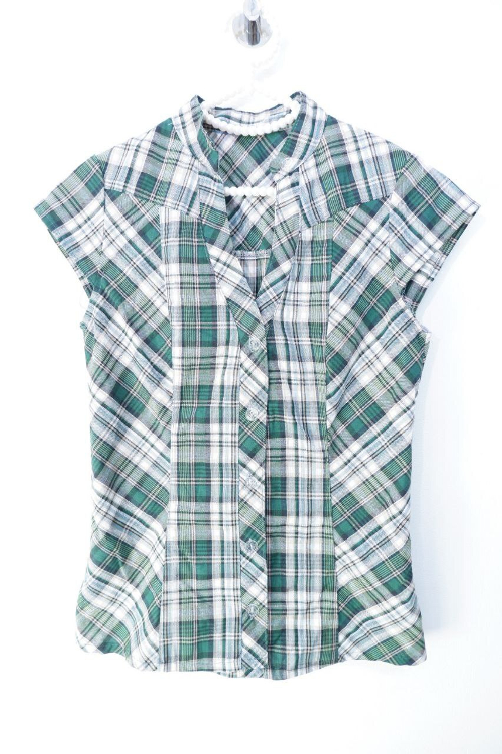 Блузка в клетку 40-42 размер